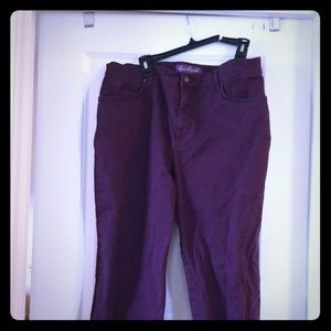 Dark purple jeans